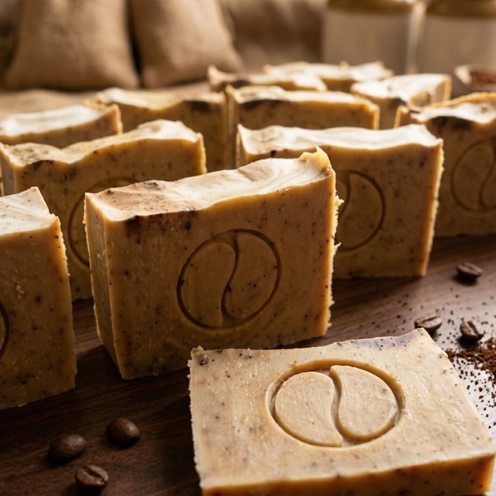 Jabón Artesanal con Café | Exfoliante 75 gr